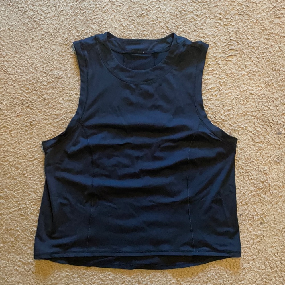 Lululemon black high neck tank Size 4/small